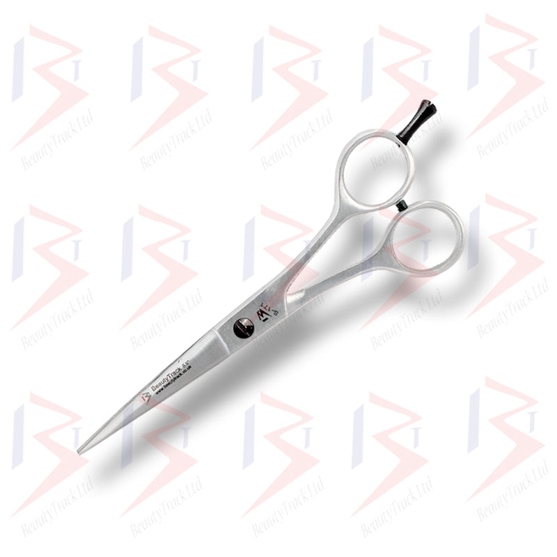 BeautyTrack Barber Scissors Hairdressing Shears 6.5 Inch Silver