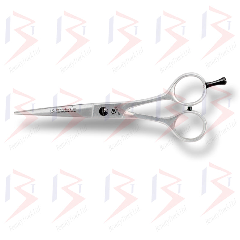 BeautyTrack Barber Scissors Hairdressing Shears 6.5 Inch Silver