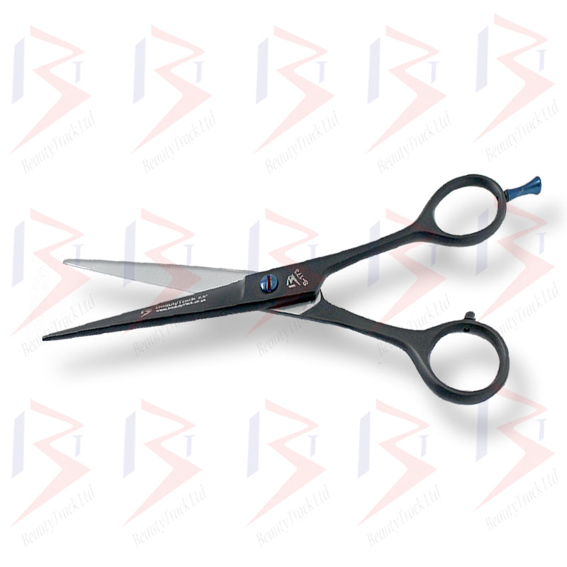 BeautyTrack Barber Scissors Hairdressing Shears Black 6.5 Inch
