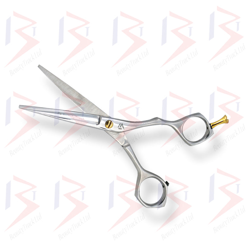 BeautyTrack Barber Scissors Hairdressing Shears Silver 6.5 Inch