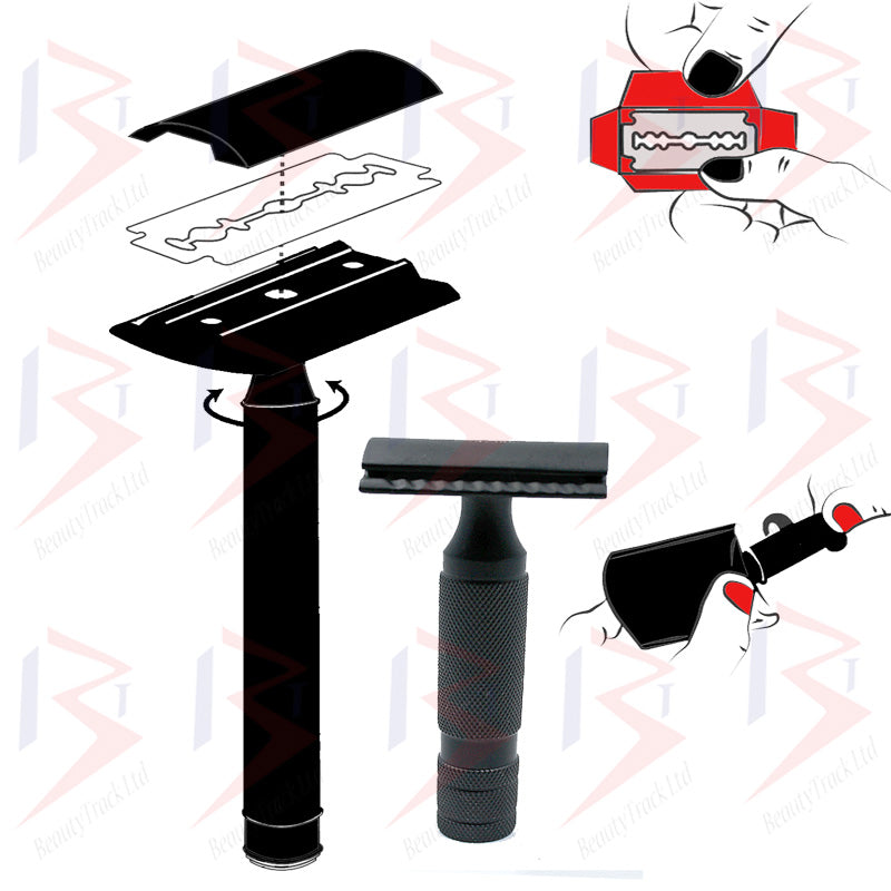 Rasoir de sécurité classique à double tranchant BeautyTrack Rasoir lourd