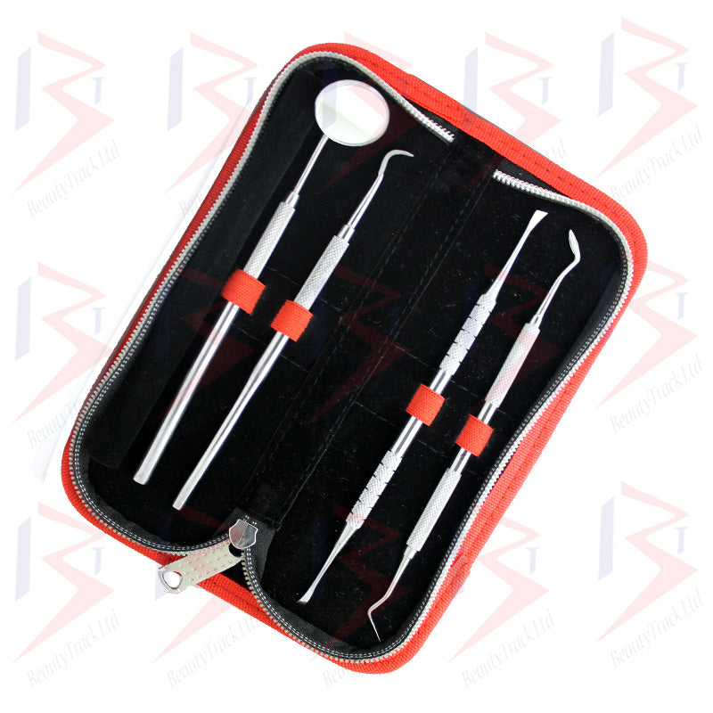 BeautyTrack Zahnstein-Plaque-Entferner, Zahnreinigungsset für Zahnärzte