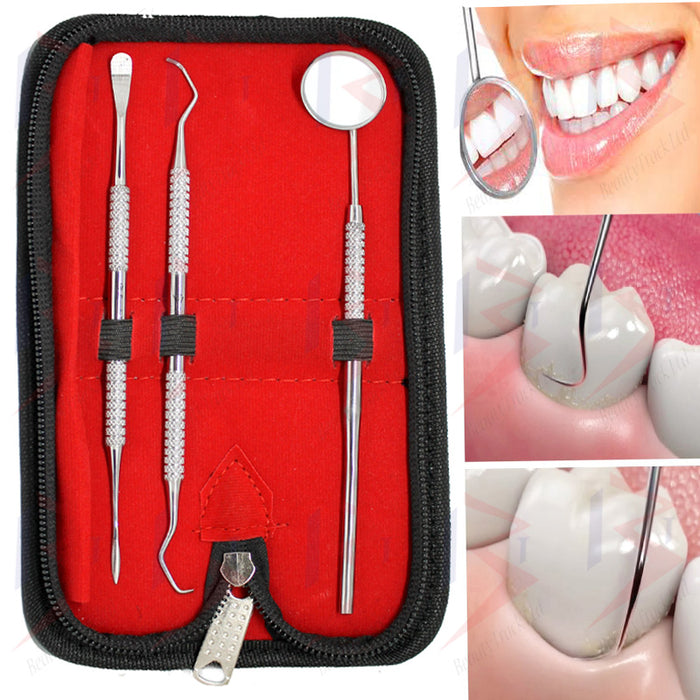 BeautyTrack Dental Hygiene Cleaning Kit Scaler Tooth Scraper Dentist