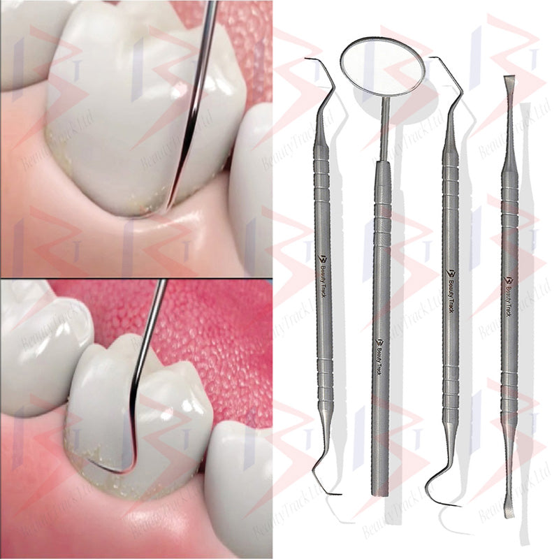 BeautyTrack Dental Hygiene Reinigungsset Scaler Zahnschaber Mundpflege