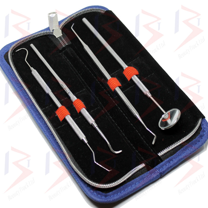 BeautyTrack Kit dentaire grattoir à dents ensemble d'échelle de miroir dissolvant de tartre