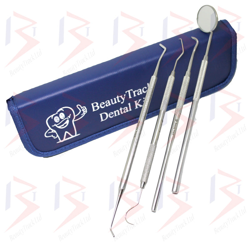 BeautyTrack Kit dentaire grattoir à dents ensemble d'échelle de miroir dissolvant de tartre