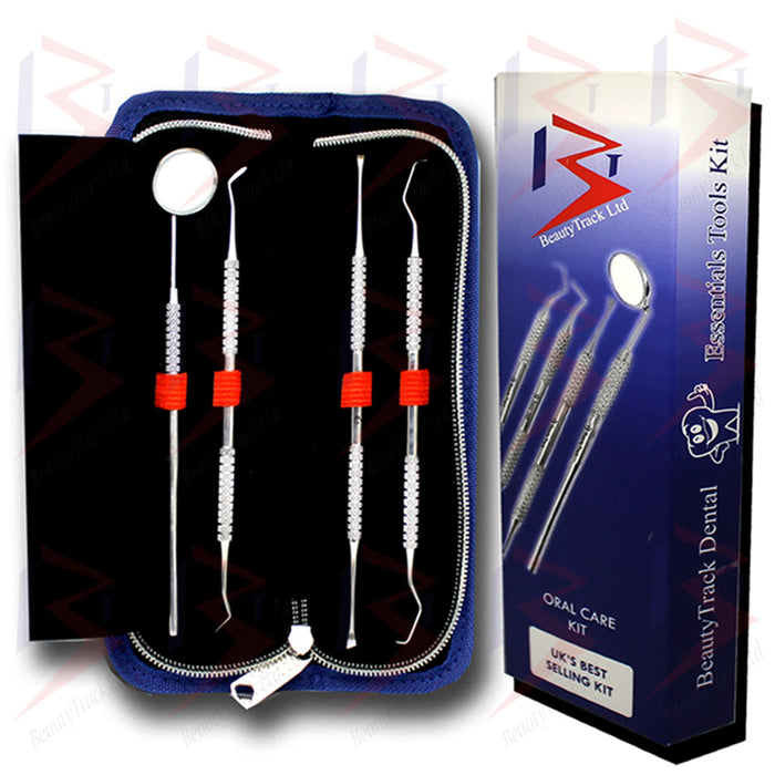 BeautyTrack Dental Oral Kit Scaler Probe Pick Set Spiegelstahlwerkzeuge