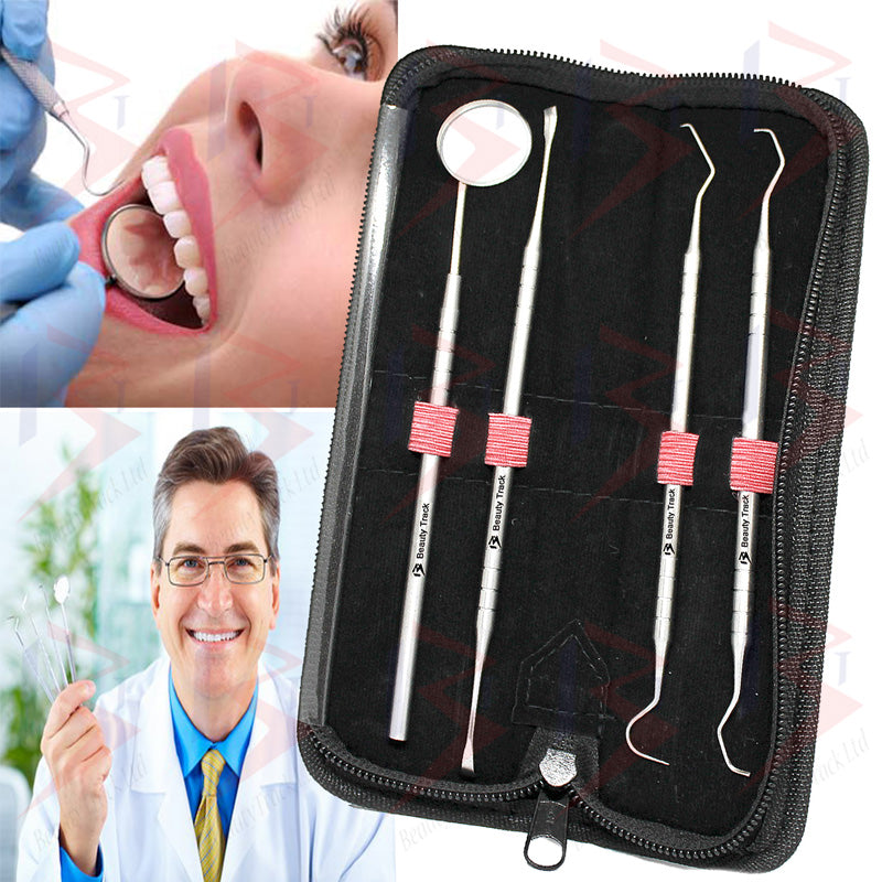 BeautyTrack Dental Pick Floss Zahnstein Plaque Zahnsteinentferner-Set
