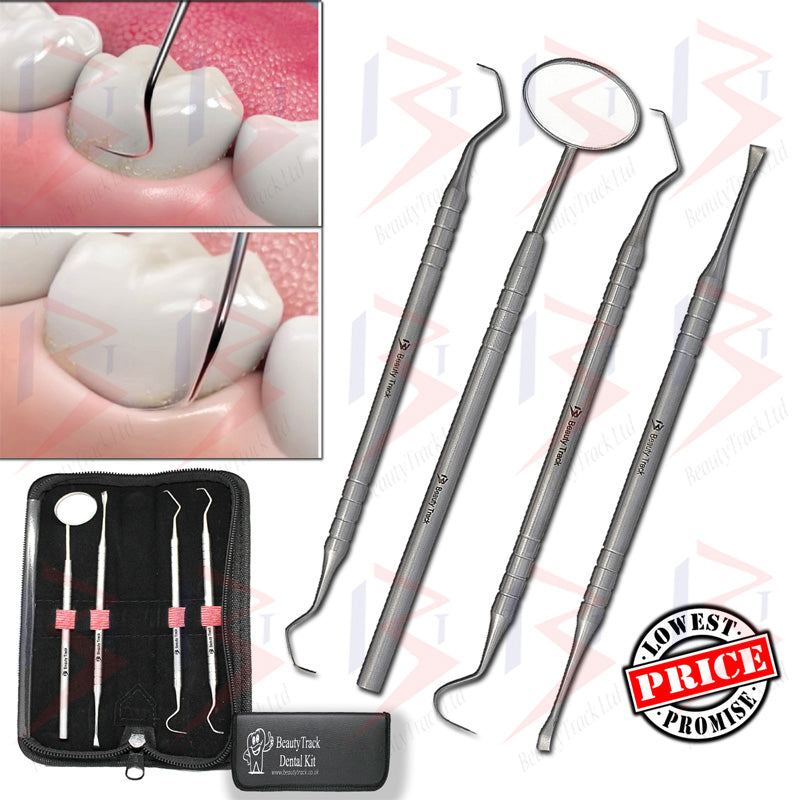 BeautyTrack Dental Pick Floss Zahnstein Plaque Zahnsteinentferner-Set