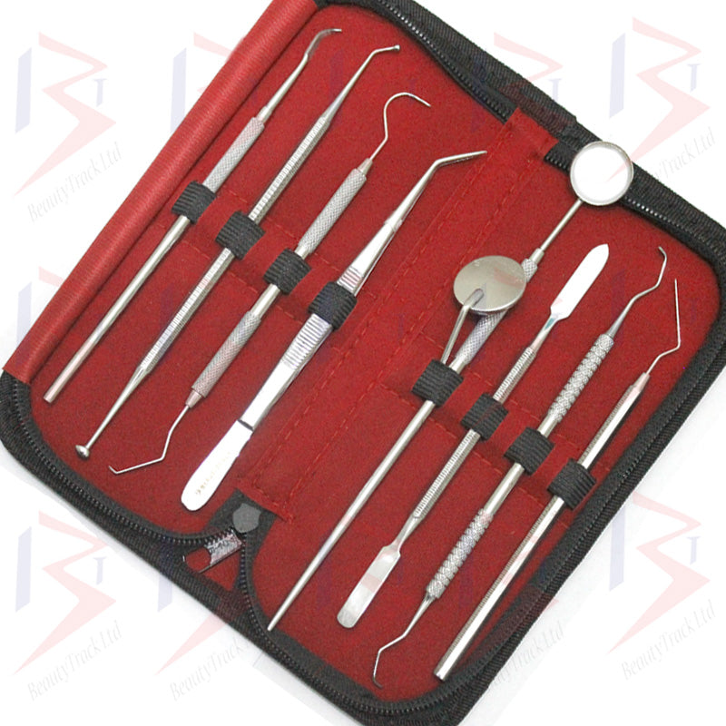 BeautyTrack – ensemble dentaire, dissolvant de plaque tartre, grattoir à dents