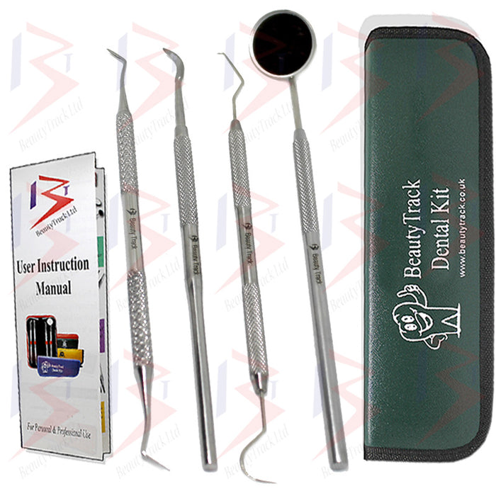 BeautyTrack Dental Tooth Cleaning Kit Dentist Scraper Pick Tool