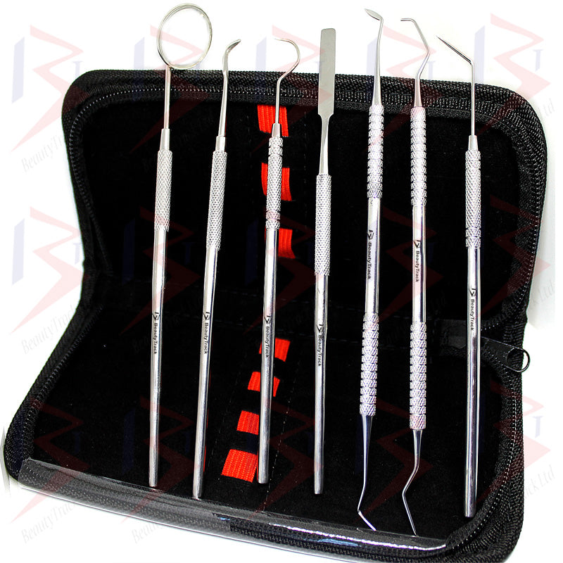 BeautyTrack Dental Tooth Cleaning Kit Dentist Scraper Pick Tool P7