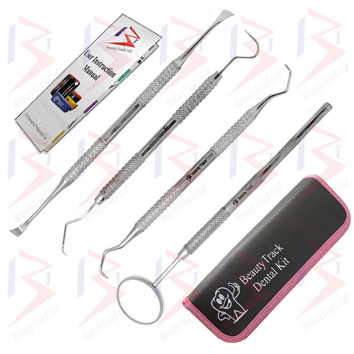 BeautyTrack Dental Tooth Cleaning Kit Dentist Scraper Pick Tools