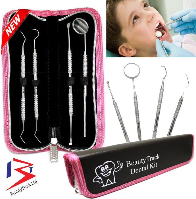 BeautyTrack Dental Tooth Cleaning Kit Dentist Scraper Pick Tools