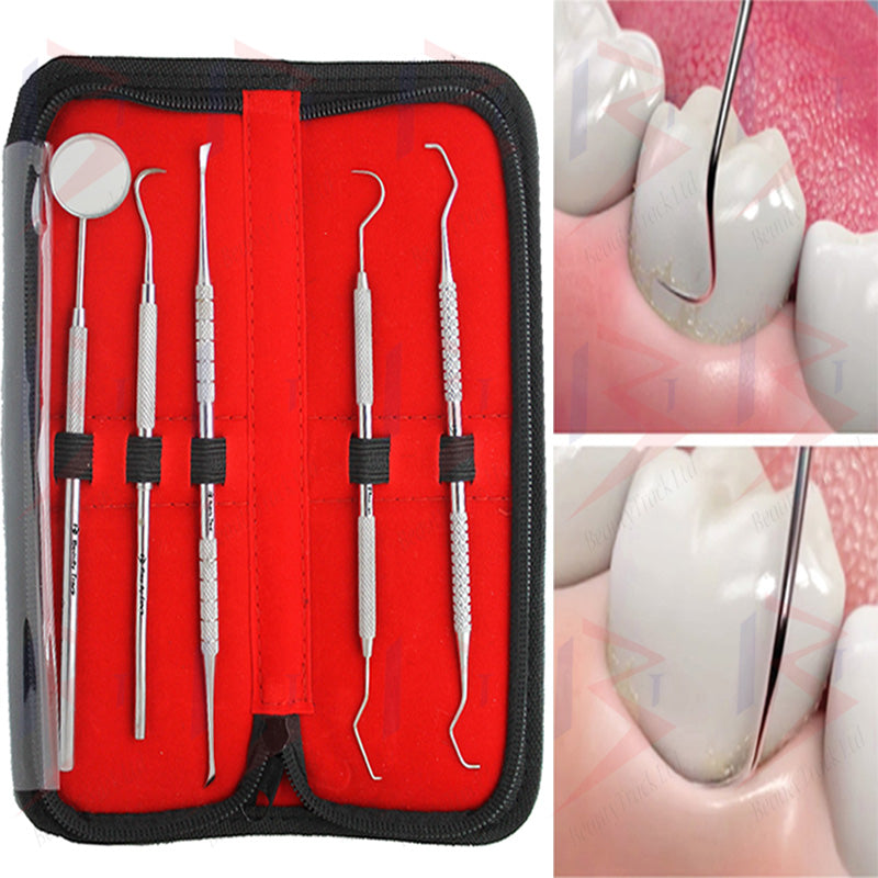 BeautyTrack Dentiste Grattoir Pick Tool Calculus Plaque Floss Remover