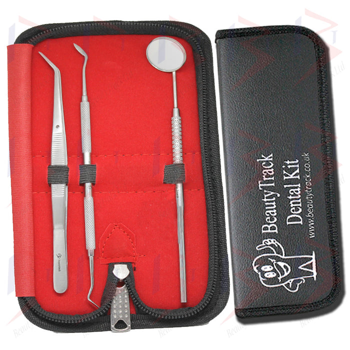 BeautyTrack Zahnarzt Zähne Oral Clean Kit Sonde Pinzette Werkzeuge Set
