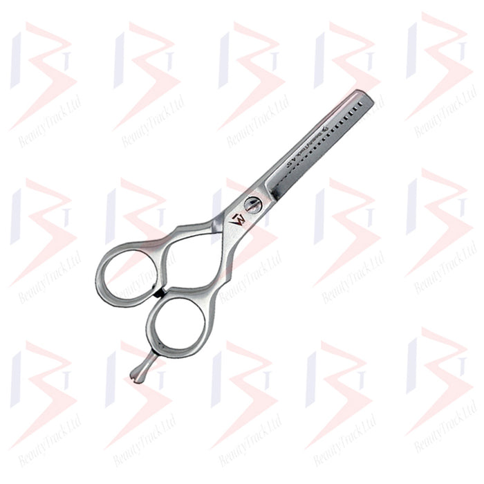 BeautyTrack Hairdressing Scissor Set Barber Thinning Salon 4.5 Inch Silver