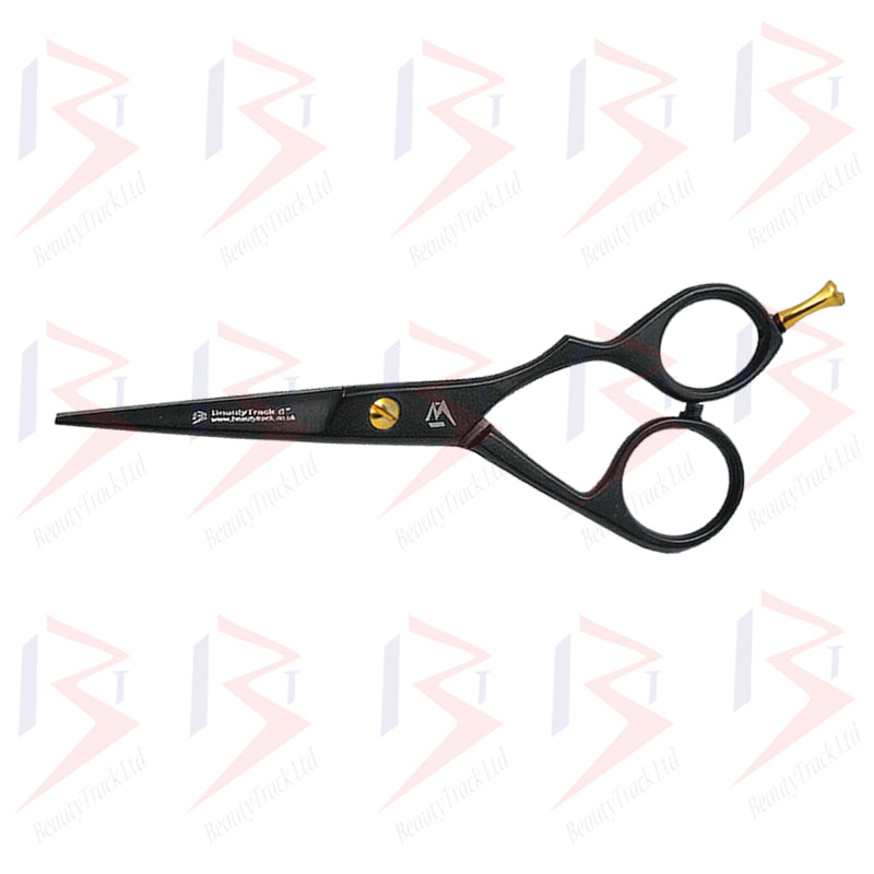 BeautyTrack Hairdressing Scissor Set Barber Thinning Salon 6.0 Inch Black