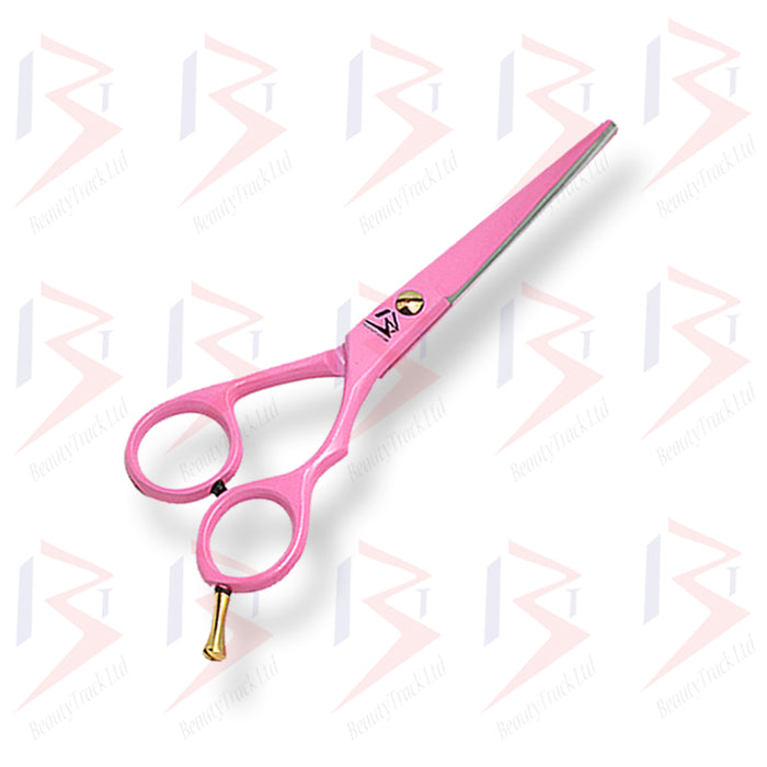 BeautyTrack Hairdressing Scissor Set Barber Thinning Salon 6.0 Inch Pink