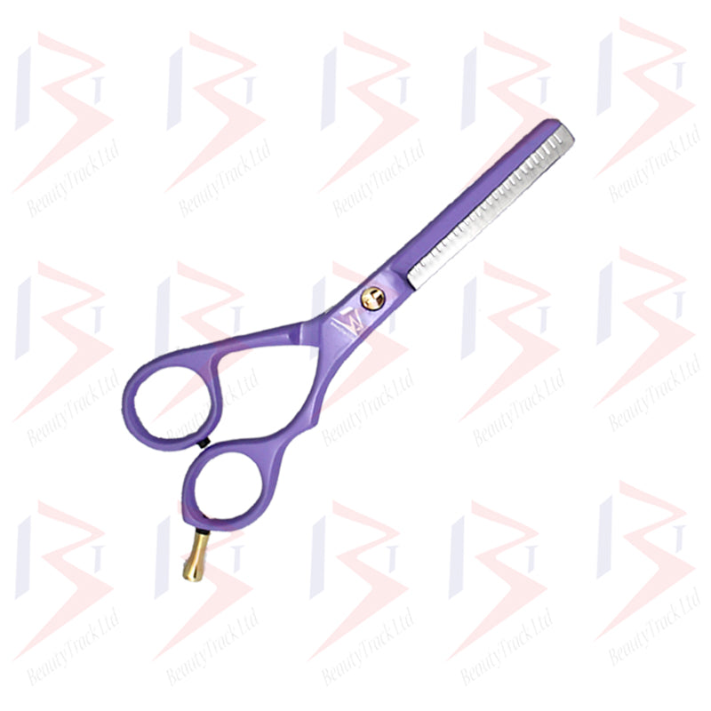BeautyTrack Hairdressing Scissor Set Barber Thinning Salon 6.0 Inch Purple
