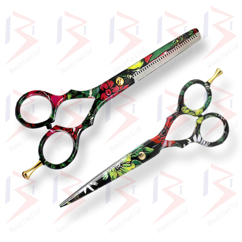 BeautyTrack Hairdressing Scissor Set Salon Shears 5.5' Stylish Design