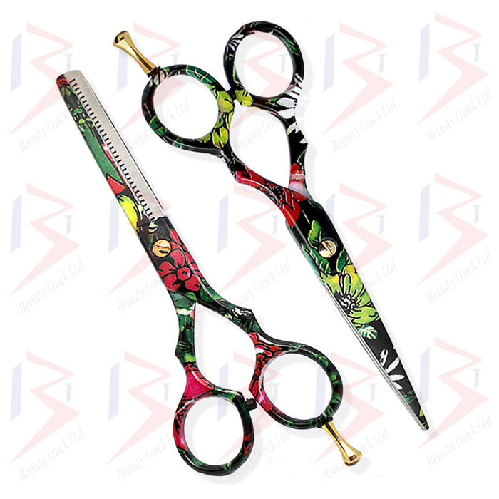 BeautyTrack Hairdressing Scissor Set Salon Shears 5.5' Stylish Design