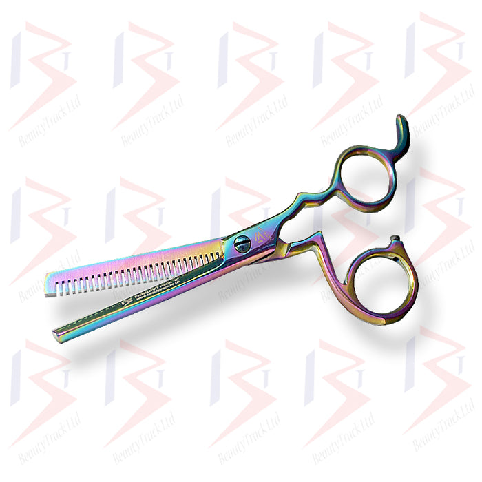BeautyTrack Hairdressing Scissor Set Salon Thinning Shears 6 Inch Multi