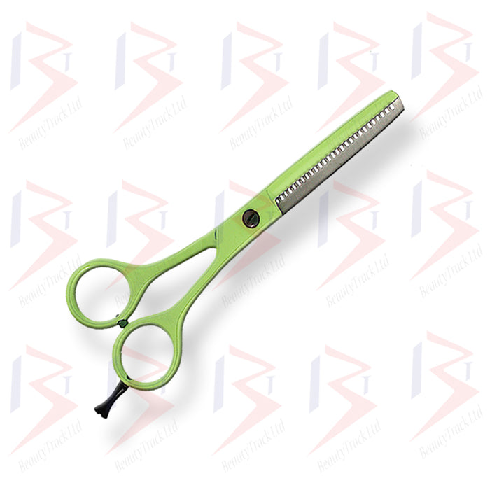 BeautyTrack Hairdressing Scissor Set Thinning Salon Shears 5.5' Green