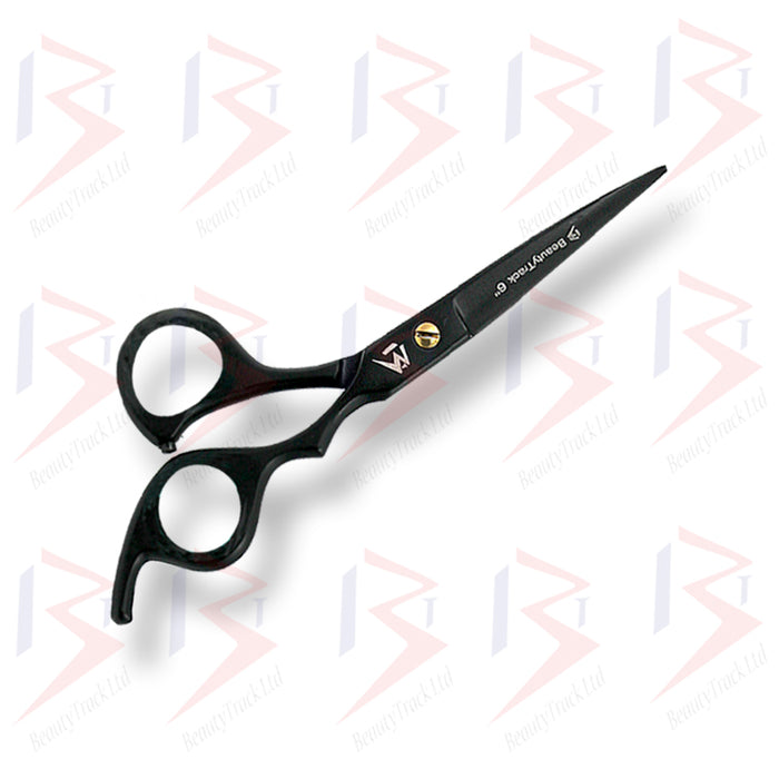 BeautyTrack Hairdressing Scissors Set Cobra Style Shears Black 6.0 Inch