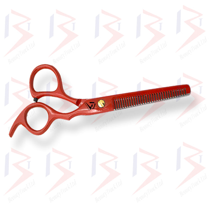 BeautyTrack Hairdressing Scissors Set Cobra Style Shears Red 6.0 Inch