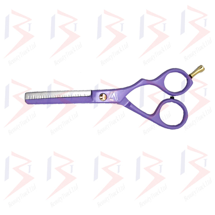 BeautyTrack Hairdressing Thinning Scissor Barber Salon Purple 6.0 Inch