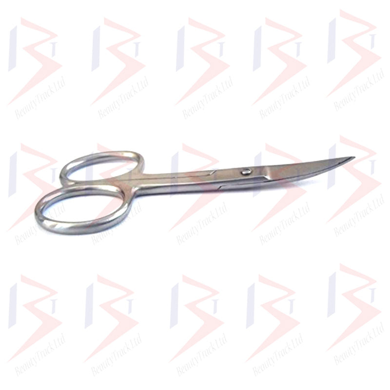 BeautyTrack Nail Scissors Cuticle Nail Art Tool  Manicure Pedicure Curve Edge