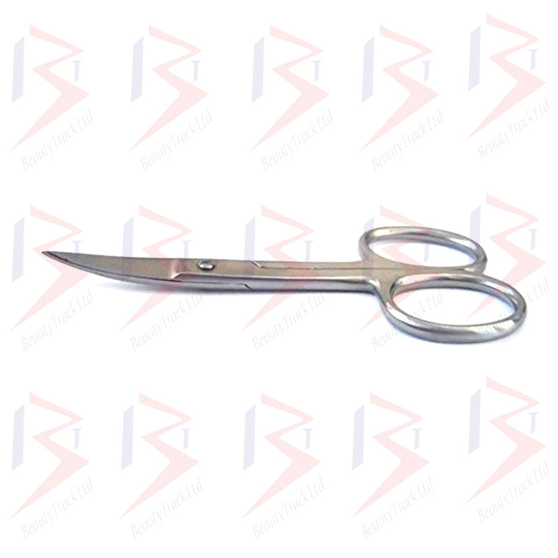 BeautyTrack Nail Scissors Cuticle Nail Art Tool  Manicure Pedicure Curve Edge