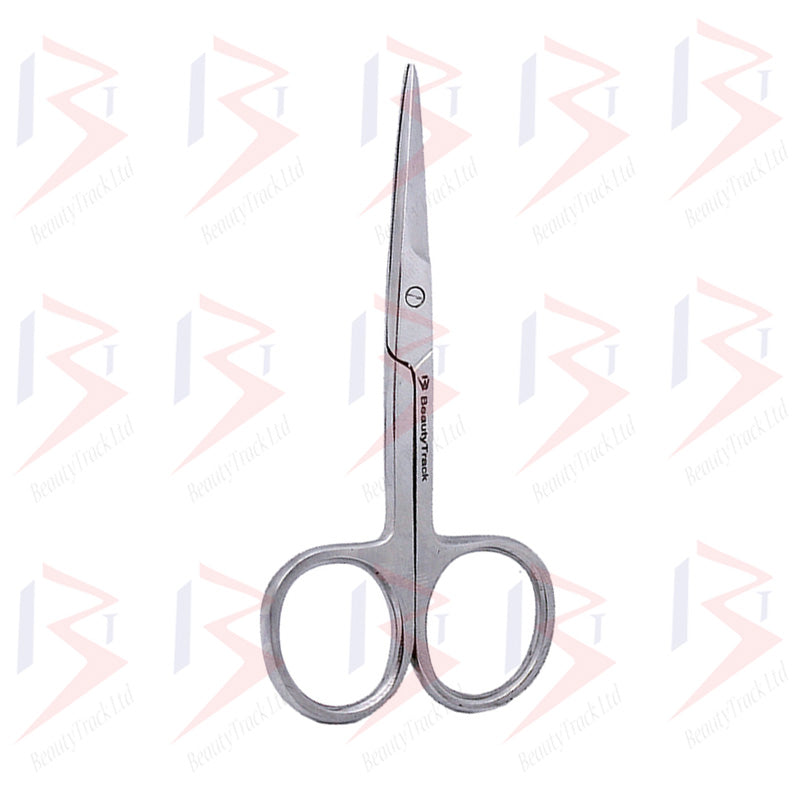 BeautyTrack Nail Scissors Manicure Pedicure Cuticle Nail Art Tool Straight Edge