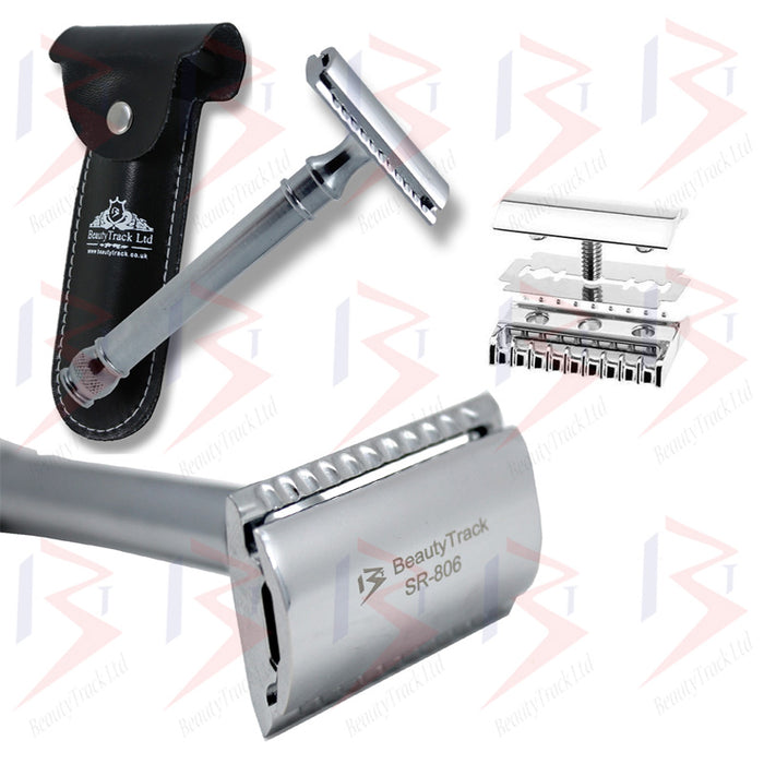 BeautyTrack Safety Razor Stainless Steel Double Edge Beard Razors