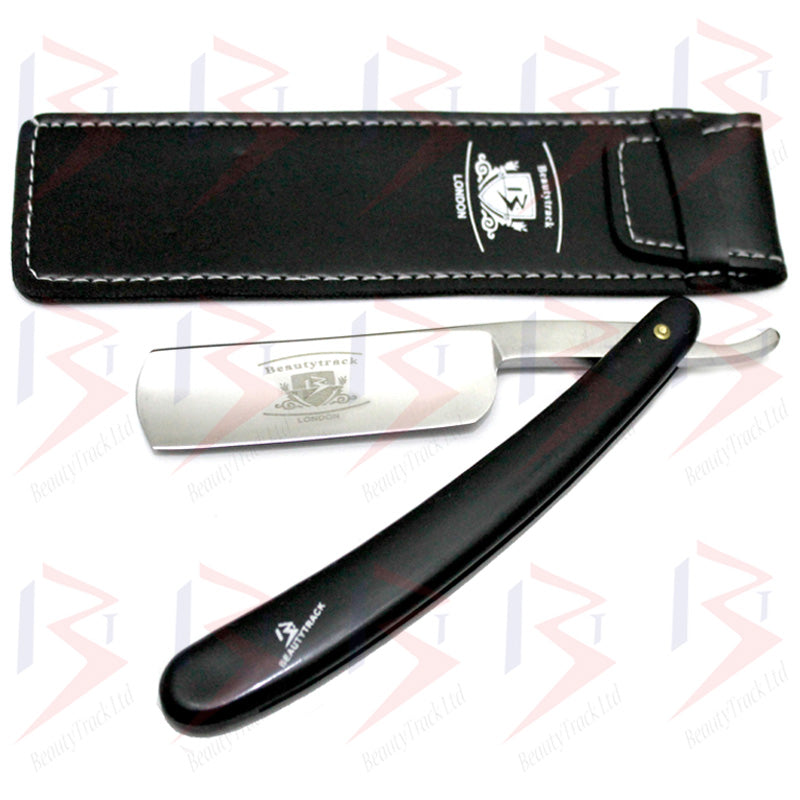 BeautyTrack Salon Straight Cut Throat Nassrasierer Schwarz