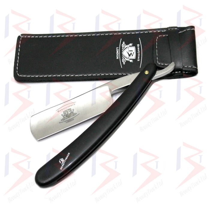 BeautyTrack Salon Straight Cut Throat Nassrasierer Schwarz