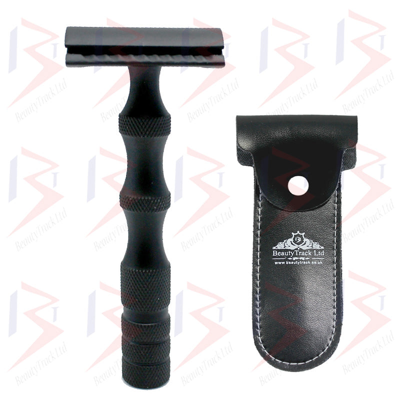BeautyTrack Vintage Edelstahl Double Edge DE Sicherheitsrasierer