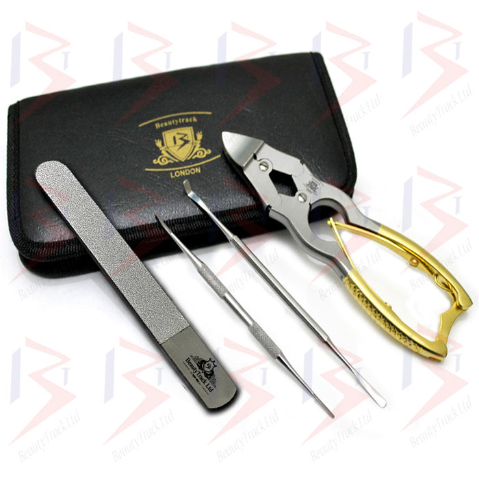 BeautyTrack Cantilever Toenail Clippers Podiatry Nipper Set