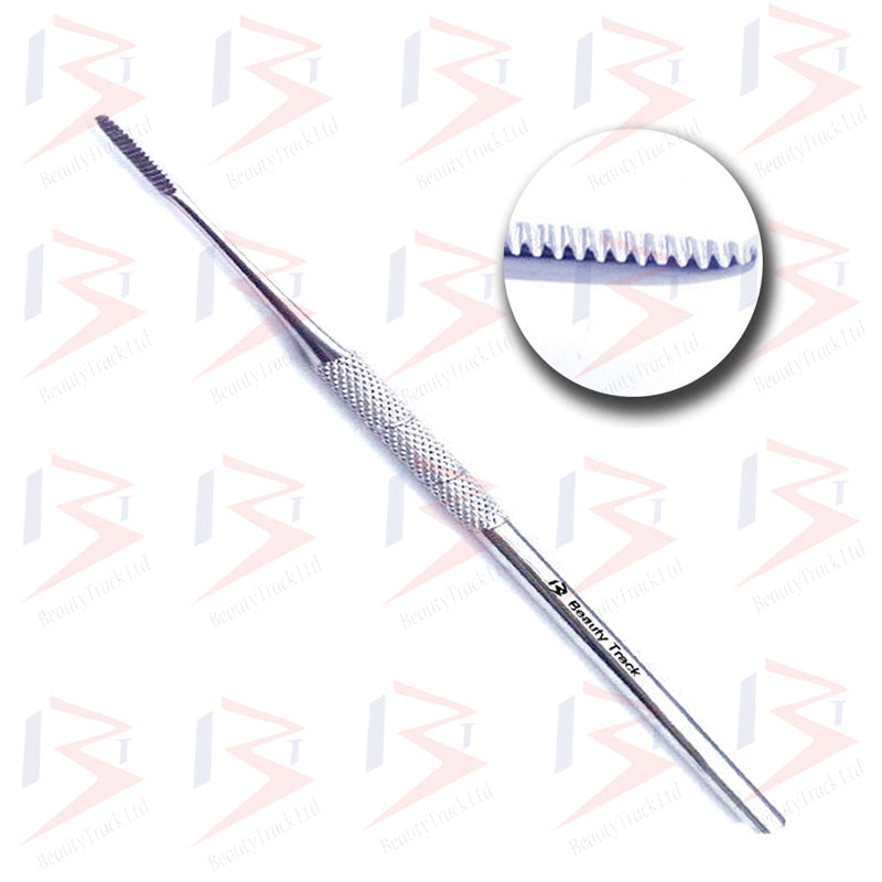 Schwarze eingewachsene Nagelfeile, einzelne gezahnte Kante, 5 Zoll (12,5 cm)