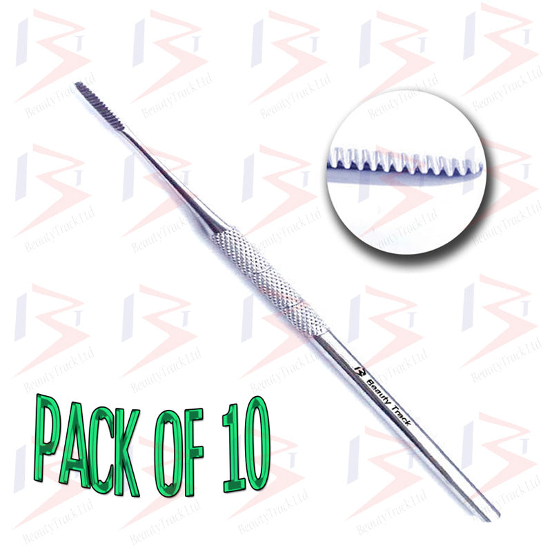 Schwarze eingewachsene Nagelfeile, einzelne gezahnte Kante, 5 Zoll (12,5 cm)