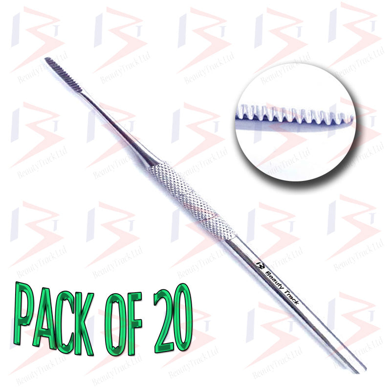 Schwarze eingewachsene Nagelfeile, einzelne gezahnte Kante, 5 Zoll (12,5 cm)