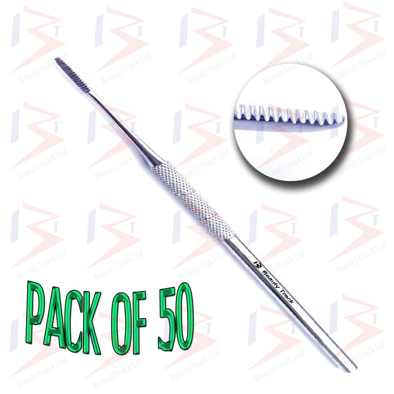 Schwarze eingewachsene Nagelfeile, einzelne gezahnte Kante, 5 Zoll (12,5 cm)