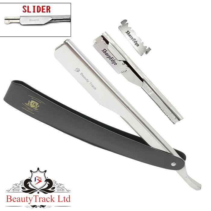 BeautyTrack Classic Shaving Razor Stainless Steel Handle Slide