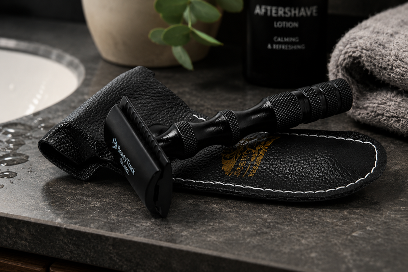 Classic Stainless Steel Double Edge Safety Razor – Luxury Grooming Tool for Men