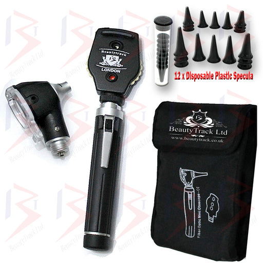 F.O Otoscope Ophthalmoscope Examination Set Led Diagnostic Ent Black - Beauty Store F.O Otoscope Ophthalmoscope Examination Set Led Diagnostic Ent Black - Beauty Store