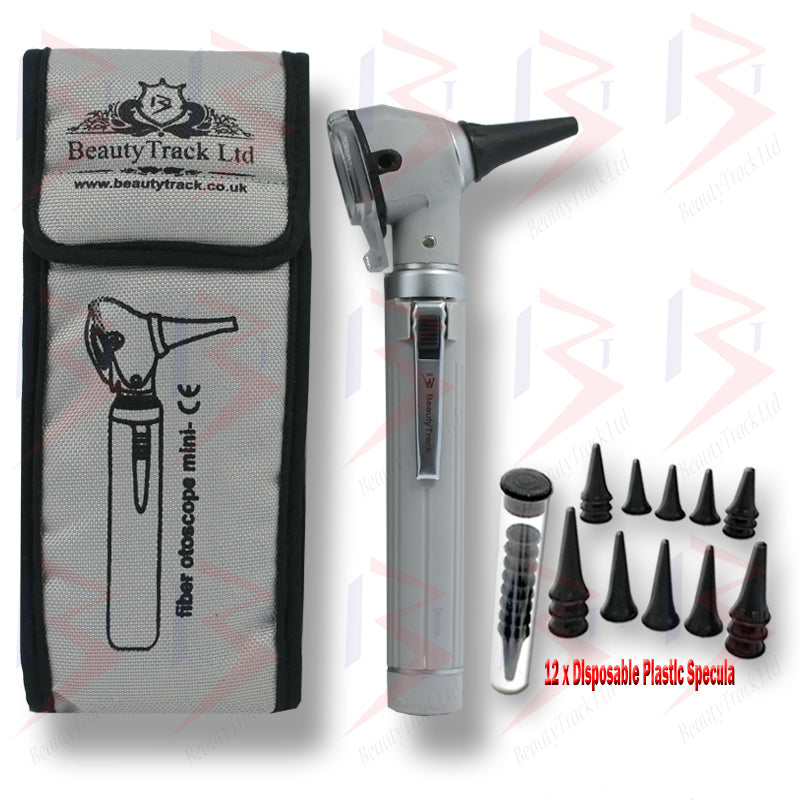 Fiber Mini Otoscope Pocket Examination Optic Medical Diagnostic Grey