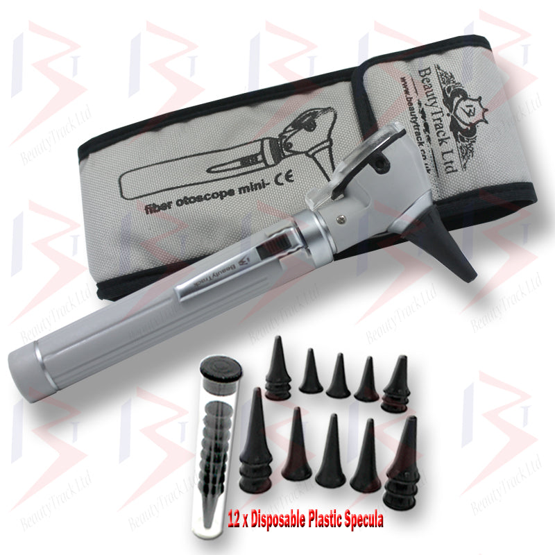 Fiber Mini Otoscope Pocket Examination Optic Medical Diagnostic Grey