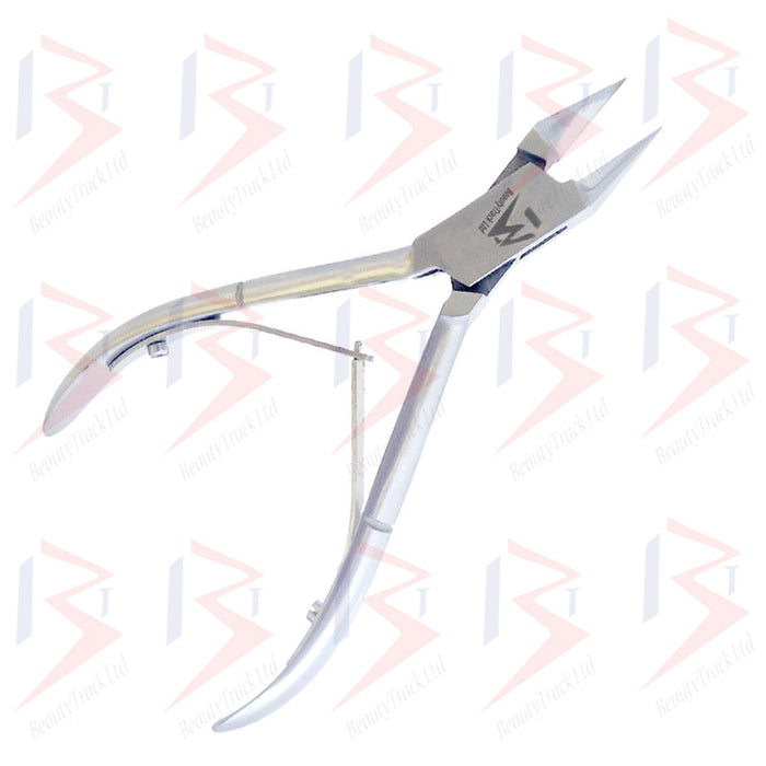 Fine Pointed Ingrown Nail Clipper Podiatry Nipper Silver (12cm)