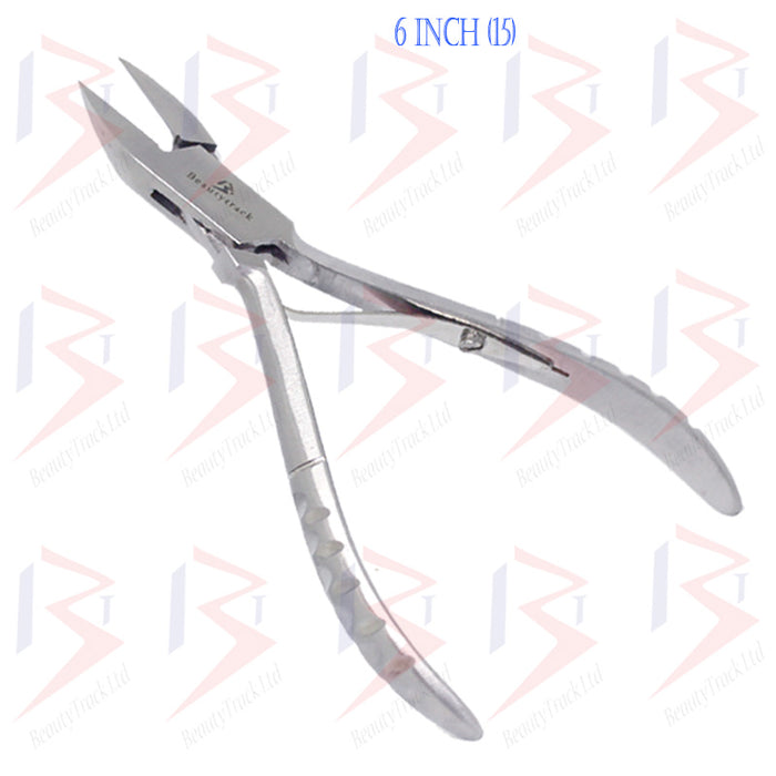 Fine Pointed Ingrown Nail Clipper Podiatry Nipper Silver Cut Style Handle